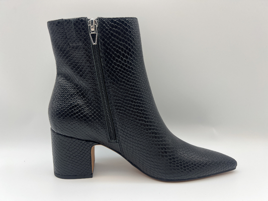 de vrouwen maken de laarzen van de de winterkleding met het zachte leer van nappaliz waterdicht, snakeskin ontwerpbovenleer met binnenykk-ritssluiting