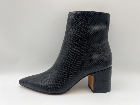 de vrouwen maken de laarzen van de de winterkleding met het zachte leer van nappaliz waterdicht, snakeskin ontwerpbovenleer met binnenykk-ritssluiting