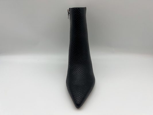de vrouwen maken de laarzen van de de winterkleding met het zachte leer van nappaliz waterdicht, snakeskin ontwerpbovenleer met binnenykk-ritssluiting