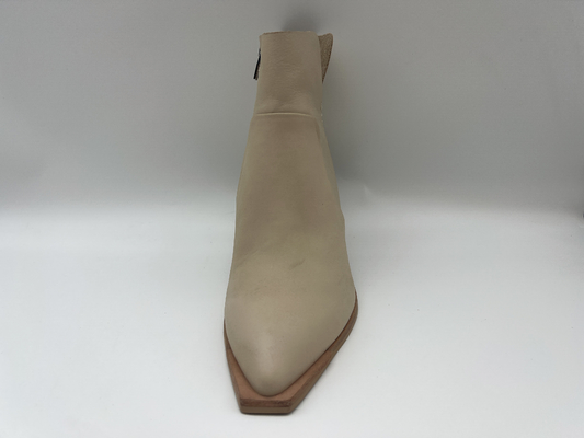 de Laarzen van de de Kledingsenkel van de zachte tweekleurige Vrouwen van het nappaleer met metaalritssluiting, abs wig met TPR outsole