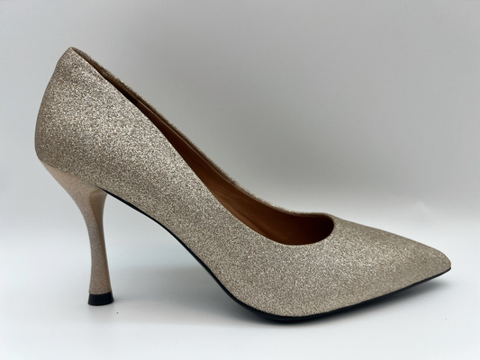 Lt. Goud schittert Schoenen 3 Duim Stiletto Gesloten Toe High Heel van Vrouwen