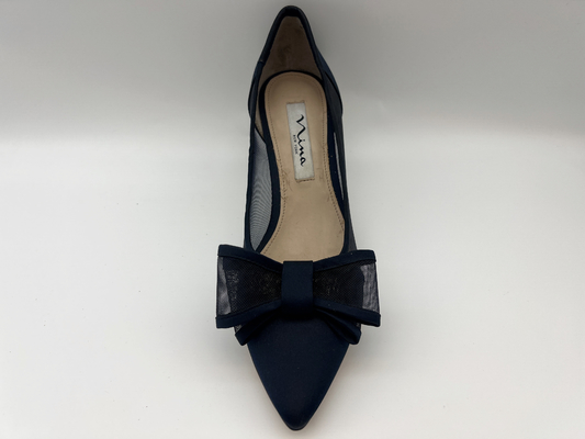 SGS van de het Leerkleding van Vrouwen de Schoenen In te ademen Zwart Gericht Gesloten Toe Heels With Mesh Butterfly