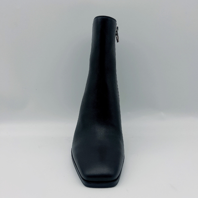 Van de het Leerkleding van waterdichte Vrouwen de Laarzen Toevallig Zwart Vierkant Toe Ankle Boots
