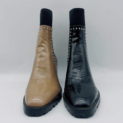Van de het Leerkleding van duurzame Vrouwen van de de Laarzendouane de Zwarte Kleding Tan Ankle Boots