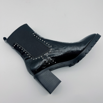 Van de het Leerkleding van duurzame Vrouwen van de de Laarzendouane de Zwarte Kleding Tan Ankle Boots