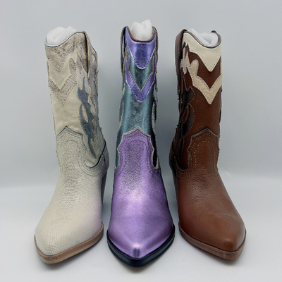 #6 - #11-van de het Leerkleding van Vrouwen SGS van de Laarzen Purpere Dames Gerichte Toe Ankle Boots