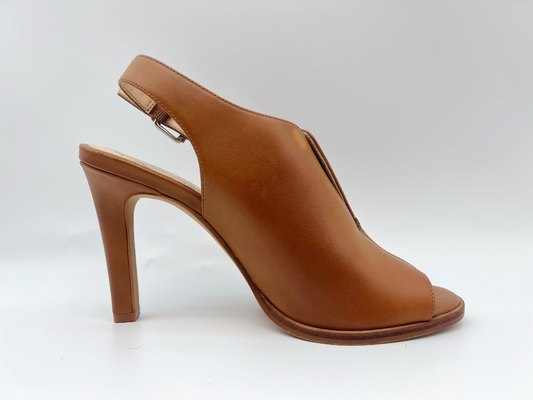 Tan High Heel Open Toe Sandals #6 - van Echte SGS van Sandals het Leervrouwen van #11