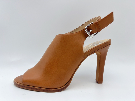 Tan High Heel Open Toe Sandals #6 - van Echte SGS van Sandals het Leervrouwen van #11