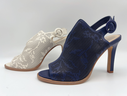 Marine van Sandals van het dames de Echt Leer/Been Open Toe High Heel Sandals