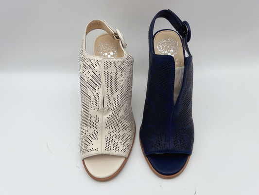 Marine van Sandals van het dames de Echt Leer/Been Open Toe High Heel Sandals