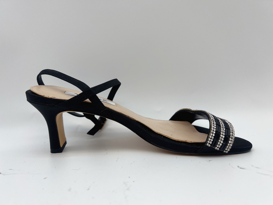 ODM OEM het Zilveren Leer Sandals, Comfortabele Lage Hielschoenen van Vrouwen met Één Riem
