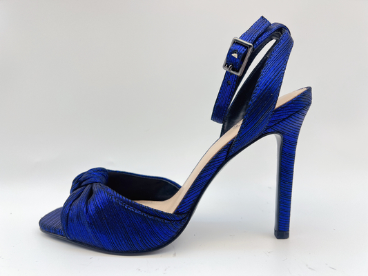 De geweven Hogere Stiletto Open Toe Heel Sandals van Sandals van het Dames Zachte Leer Elegante Purpere