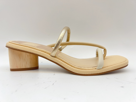 De Gouden/Beige Zachte Comfortabele Pantoffels van de één Zomerpantoffels van Riemdames