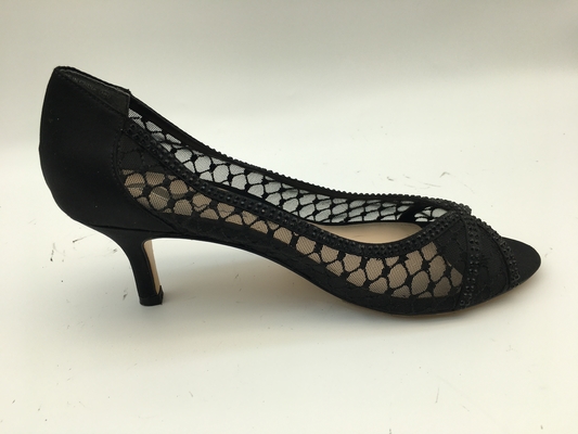 Schoenen 3cm van zachte Nappa-Leer Hogere Vrouwen Lage Hiel richtten Gesloten Toe Sandals