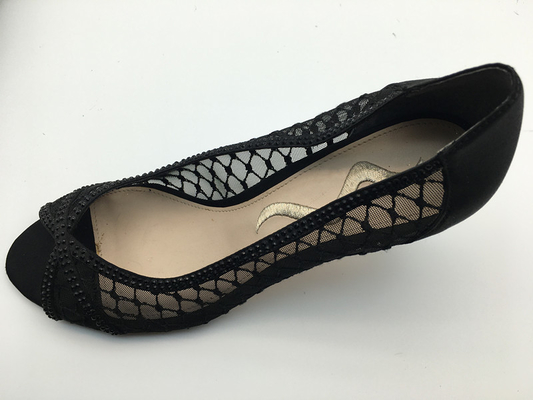 Schoenen 3cm van zachte Nappa-Leer Hogere Vrouwen Lage Hiel richtten Gesloten Toe Sandals