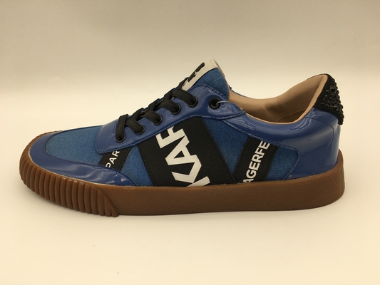 De Vrije tijdsschoenen Één Eenheid TPR Outsole van de Vrouwen van de marine niet Misstap met Pusable-Latex