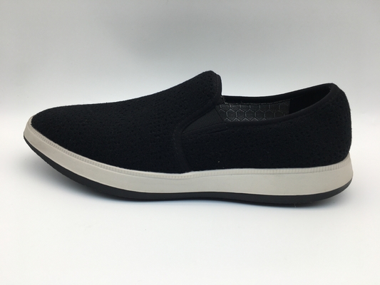 Zwarte Comfortabele de Schoenenodm van de Canvasvrije tijd OEM met Één Eenheid TPR Outsole