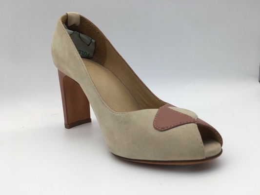 Van de het Leerkleding van suèdevrouwen de Schoenenodm OEM met Piepgeluid Toe Heels