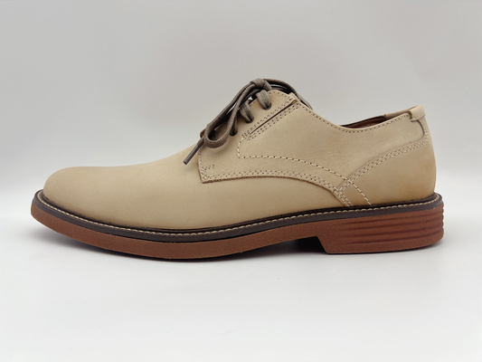 Lt. Tan Womens Leather Slip Resistant-Zachte ODM/OEM van het Werkschoenen