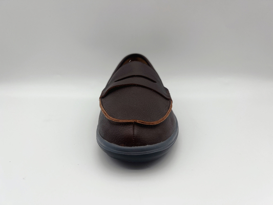 De comfortabele Leeglopers van de Schoenen Zachte Twee Tone Leather Ladies Flat Leather van het Misstap Bestand Werk