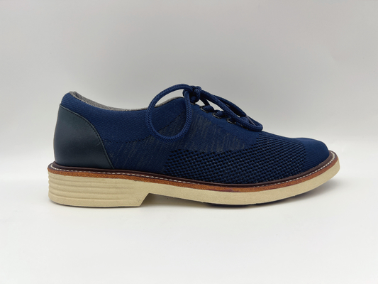 Zachte Twee Tone Leather Lace Up Work-Schoenenvrouwen Bruin met Één Eenheid Rubberoutsole