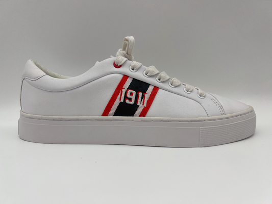 Het Wit van het Leertennisschoenen van modieuze Anti de Schoenen Witte Vrouwen van Steunbalksporten