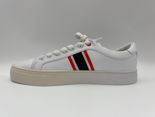 Het Wit van het Leertennisschoenen van modieuze Anti de Schoenen Witte Vrouwen van Steunbalksporten