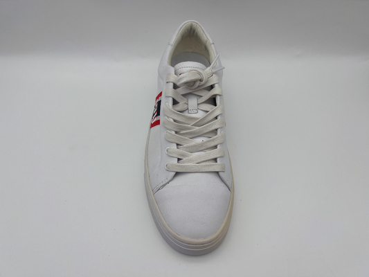 Het Wit van het Leertennisschoenen van modieuze Anti de Schoenen Witte Vrouwen van Steunbalksporten