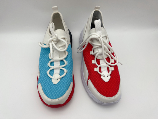 Van de Vrije tijdsschoenen van rode Blauwe Vrouwen Pu van Nappa Zachte met Één Eenheid Rubberoutsole