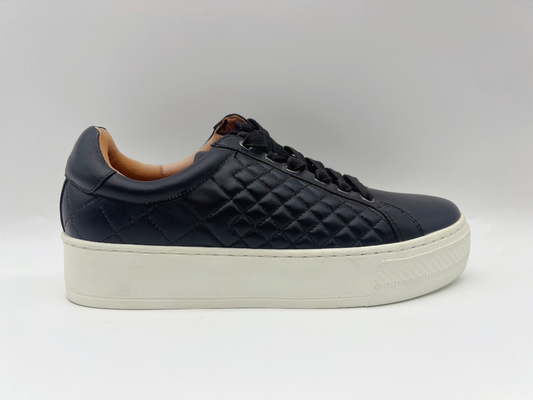 Vlakke het Leerschoenen van vrije tijdsvrouwen met Witte niet Misstap Rubberoutsole