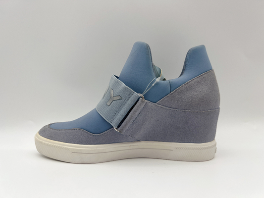 De Schoenen Één Eenheid Rubberoutsole van comfortabele Zachte Nubuck-Leervrouwen met Pusable-Latex
