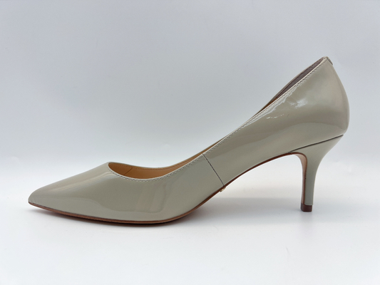 De zachte Schoenen van de Vrouwenpompen van het Octrooileer benen 3cm Gericht Toe Low Heel Pumps uit