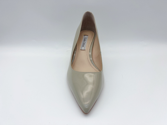 De zachte Schoenen van de Vrouwenpompen van het Octrooileer benen 3cm Gericht Toe Low Heel Pumps uit
