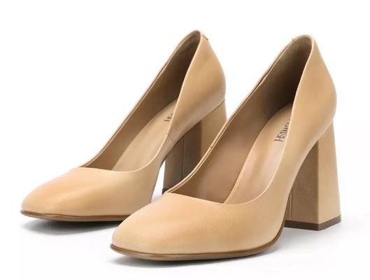 Schoenen van de het Leerkleding van vrouwen de Bruine Echte 3 duim - hoog Gesloten Hielplatform Tenen