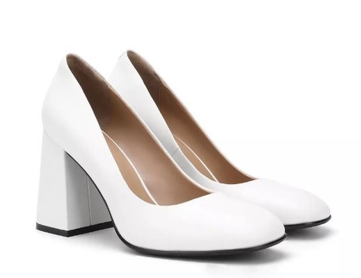 Schoenen van de het Leerkleding van vrouwen de Bruine Echte 3 duim - hoog Gesloten Hielplatform Tenen