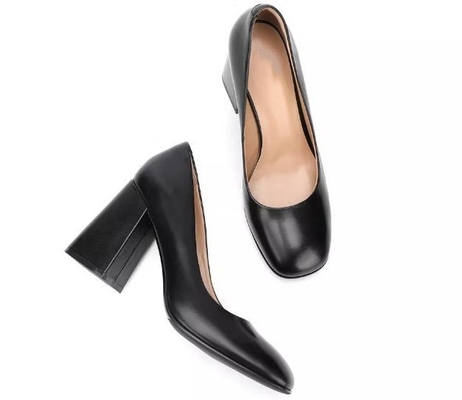 Schoenen van de het Leerkleding van vrouwen de Bruine Echte 3 duim - hoog Gesloten Hielplatform Tenen