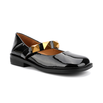 Antislip dames platte leren schoenen, dames mooie dames Mary Jane schoenen