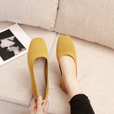 Gebreid om de Hoofd vlak Gebaseerde dagelijks Leeglopers van Alle Gelijkevrouwen Dame Flats Shoes