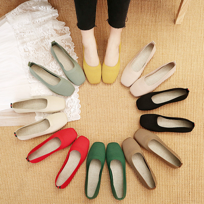 Gebreid om de Hoofd vlak Gebaseerde dagelijks Leeglopers van Alle Gelijkevrouwen Dame Flats Shoes