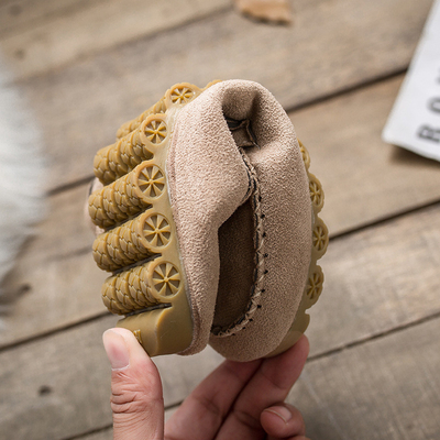 Vlakke Rundvleespees plus Katoenen van Fluweel Toevallige Dames Luie Schoenen