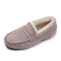 Warme Lage Hiel om Toe Velvet Cotton Plush One-Stapschoenen voor Forens
