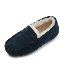 Warme Lage Hiel om Toe Velvet Cotton Plush One-Stapschoenen voor Forens