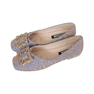 Van de Gespschoenen van Soled van de feestijl de Zacht Vierkant Lente en Autumn Flat Bottomed
