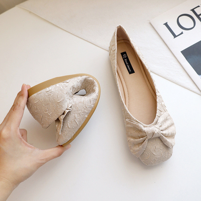 De witte Rubbereva fabric foam ballerina flats-Schoenen Sofit troosten altijd voor Vrouwen