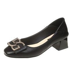 De hoge Stiletto hielt Zachte Comfortabele het Leerschoenen van de Partij Lage Hiel voor Dames