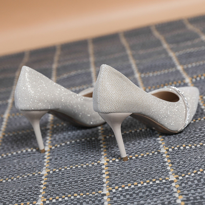 De glanzende Hoge Luxe hielt de Zaken Lager Size Ladies Summer Wedding van het Schoenenbergkristal