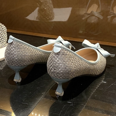 Gerichte Hoofd het Lapwerkkleur van Dameshallow mouth business Elegante hoog Gehielde Schoenen