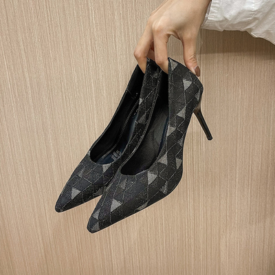 Van de Zomer Lichte Single Ladies van de kantdruk van de de Hielschoen Hoge Ondiepe de Mondstiletto