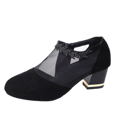 Gauze Sexy Ladies Sandals Anti-de Wigplatform van de Misstap Slijtvast Dik Hiel