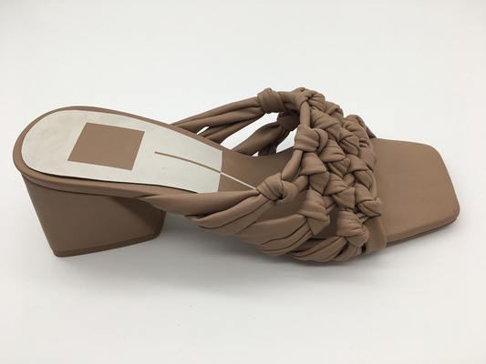 ODM de Manier Toevallige Dames Sandals van Chunky Platform Sandals Brown Beige van Vrouwen
